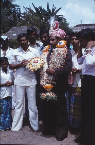 Muslim bridegroom in Tharangampadi. Photo: Esther Fihl, 1981. National Museum of Denmark