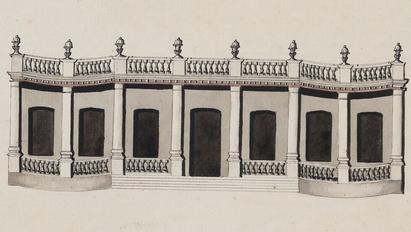 The façade of the building bought by the Danish state for the Governor’s residence, 1784. National Archives, Denmark