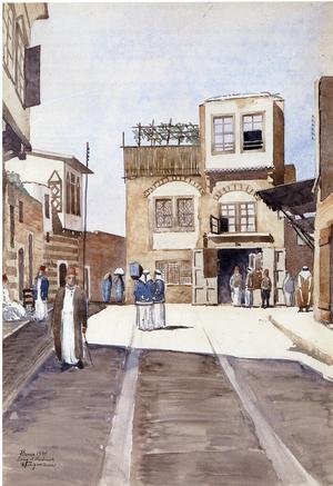 Watercolours of Hama in the 1930s