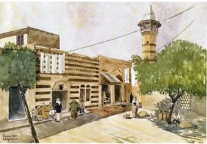 Watercolours of Hama in the 1930s