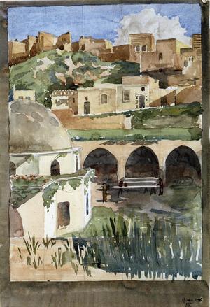 Watercolours of Hama in the 1930s