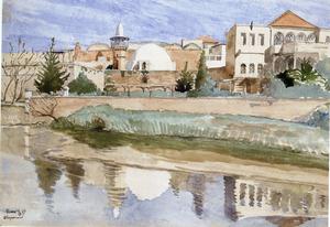 Watercolours of Hama in the 1930s