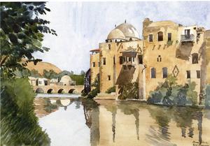 Watercolours of Hama in the 1930s