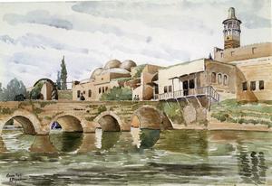 Watercolours of Hama in the 1930s