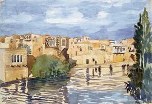 Watercolours of Hama in the 1930s