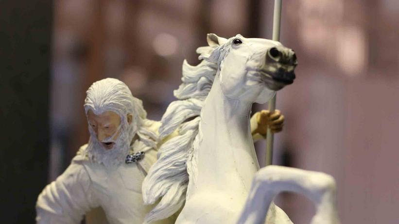 Gandalf the White on his horse Shadowfax.