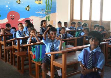 School children, Tharangampadi. Photo: Esther Fihl, 2007. National Museum of Denmark