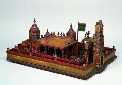 Temple model, entered in the Royal Danish Kunstkammer in 1742. Photo: Lennart Larsen, 1978. National Museum of Denmark (Inv.no. Da.39)