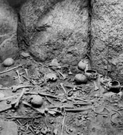 How did the burials take place?