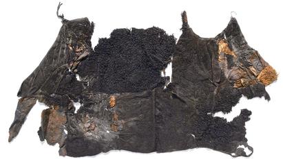 The Huldremose Woman's inner sheepskin cape found in a peat bog in East Jutland. C. 350-41 f.Kr.