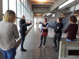 Anne Sørensen gives a tailored visit of the Viking Ship Museum in Roskilde during the post-workshop excursion, Photo: H. Wrobel Nørgaard International Workshop