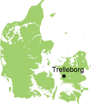 Trelleborg is located in south-west Zealand