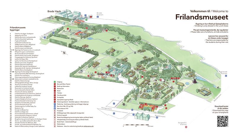 Map of the Open Air Museum. Click for download (pdf)